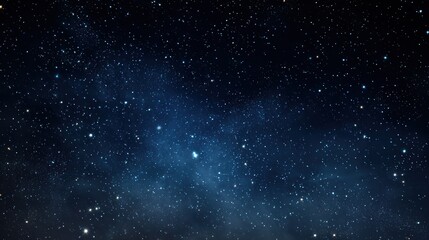 Obraz premium dark blue night sky countless sparkling stars vast empty space night astronomy