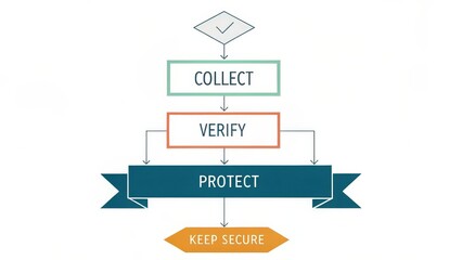 Flowchart for Data Management Process Collect Verify Protect Secure