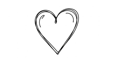 silver heart on white background