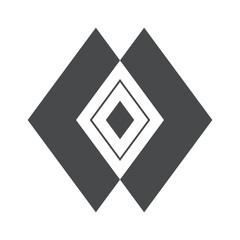 Mid century geometry futuristic ornament