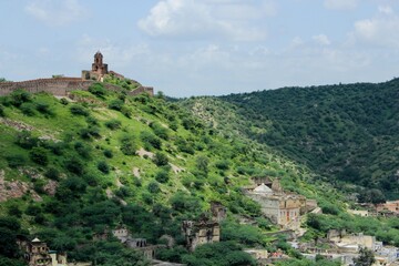 Fototapeta premium View from Amber Fort. Jaipur, India.