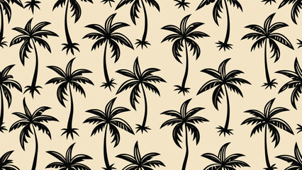 A design featuring palm trees arranged in a pattern on a white backdrop..eps