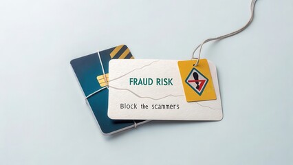 Fraud Risk Awareness Tag Encouraging Action Against Scammers