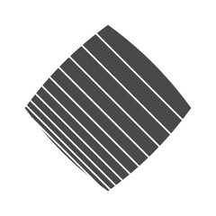 Striped square mid century shape