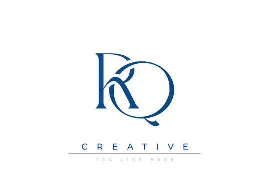 Blue stylized letters RQ combined in a modern design on a clean white background, evoking professionalism and creativity. Ideal for branding, business identity, and corporate representation concepts.