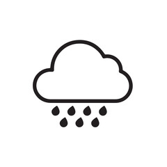 weather forecast vector icon on white background