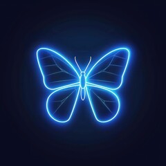 Neon butterfly design