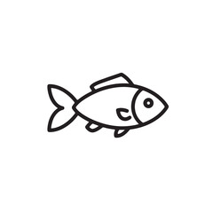 fish vector illustration on white background 