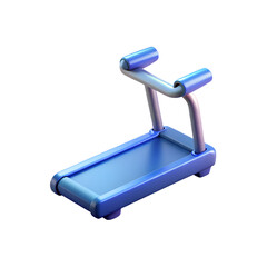 3D Treadmill Icon With Clean Glossy Design PNG Transparent Background