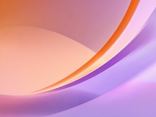 Abstract image featuring soft, flowing curves in pastel orange and purple hues, creating a smooth, gradient effect.  The design evokes a sense of calm and serenity