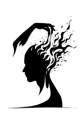 Manipulation, head, hand, manipulator, narcissist, psychology, success, artwork, vector