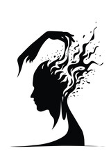 Manipulation, head, hand, manipulator, narcissist, psychology, success, artwork, vector