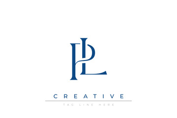 Blue stylized letters PL combined in a modern design on a clean white background, evoking professionalism and creativity. Ideal for branding, business identity, and corporate representation concepts.