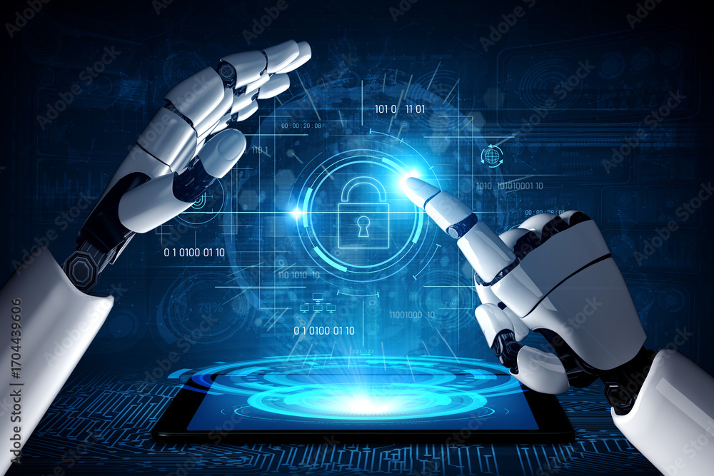 Aufkleber ai securing digital access through biometric authentication, protecting identity, monitoring threats