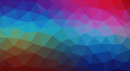Fototapeta premium Vibrant Abstract Geometric Polygonal Background Seamless Pattern Colorful Rainbow Gradient Triangles