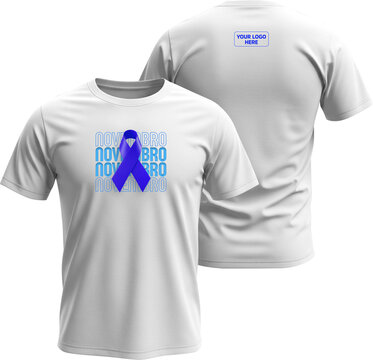 modelo de camiseta mes de prevencao ao cancer de prostata novembro azil
