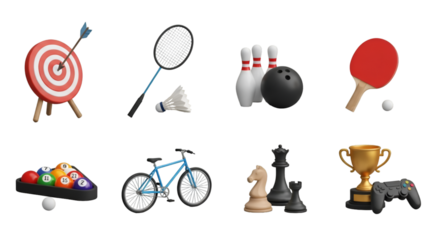 Collection of Sports and Game Icons