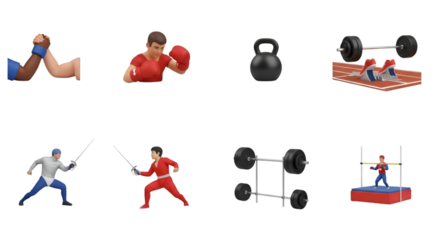 Diverse Sports and Fitness Icons
