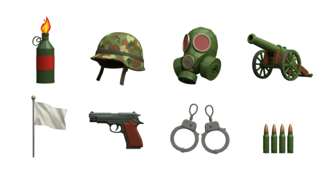 Collection of Military and Law Enforcement Items