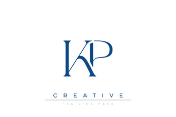 Blue stylized letters KP combined in a modern design on a clean white background, evoking professionalism and creativity. Ideal for branding, business identity, and corporate representation concepts.