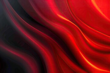 Abstract image of flowing, dark red and black fabric-like curves.  The gradient transitions smoothly from deep black to vibrant red, creating a sense of depth and movement