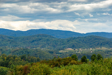 Rural area in a mountainous region in the Balkans