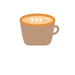 Cute Illustration Rainbow, Cute Illustration Square Flower, Cute Illustration Cup of Coffee