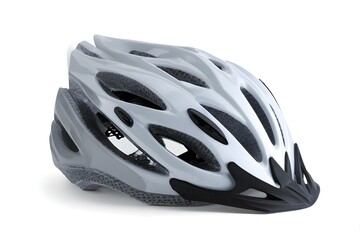 Fototapeta premium Professional Cycling Helmet Isolated on White for Sports Safety and Bike Equipment Design
