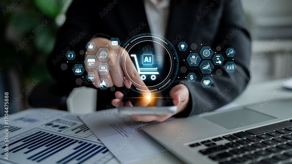 Poster ai transforms ecommerce by enabling smart product recommendations, ai automated shopping decisions, 