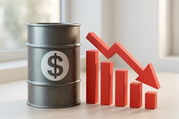 Declining oil prices and economic downturn indicators