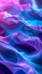 Naklejka premium Abstract vibrant flowing fabric