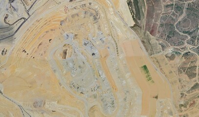 Bingham Canyon Mine, USA: High-Resolution Aerial View of the Giant Copper Mine