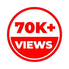 70k views png, trending video count, high engagement moment, viral clip highlight