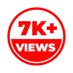 7K views png, engaging 7K views, trendy 7K views, clean 7K views
