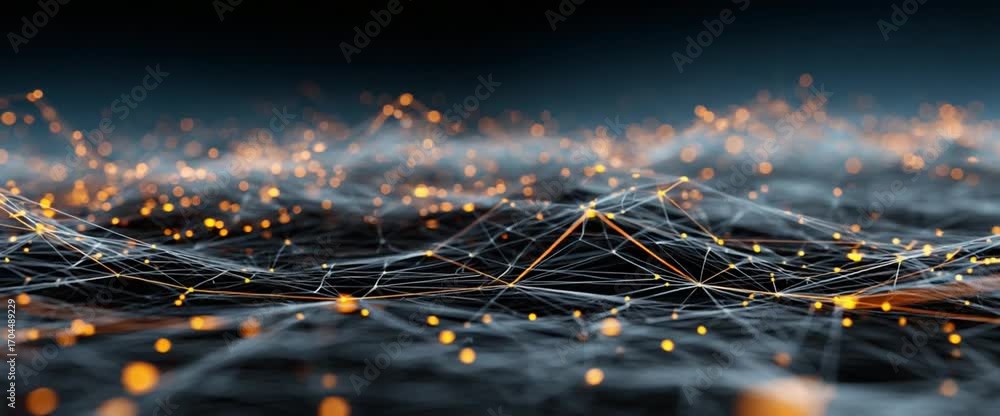Poster abstract network pattern