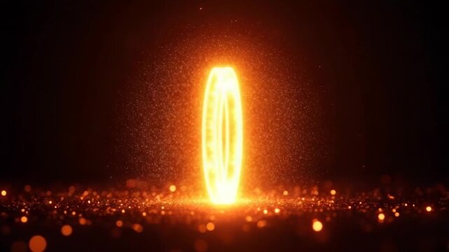 Loop glow fire particles aniamtion abstract background