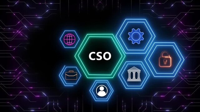 Business, Technology, Internet and network concept. CSO.