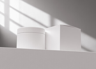 Skincare packaging mockup