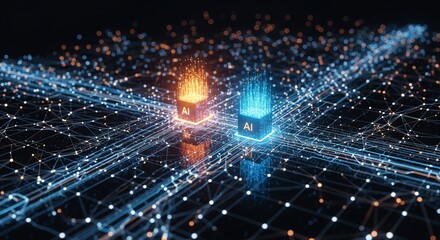  AI technology powering global network connections 