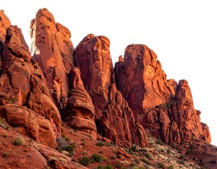 Fototapeta premium Red rock formations in a landscape