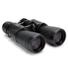 High-Resolution 3D Render of Black Binoculars for Outdoor Adventures