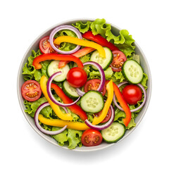 Fresh Vegetable Salad in Bowl Healthy Eating, Diet Concept