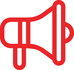 Megaphone icon representing announcement or communication