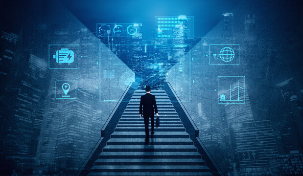 Technical layout of electric vehicle showing battery system, power control, traction motor, charging interface, and integration with renewable and smart energy sources Vouch