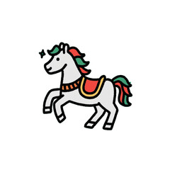 馬のシンプルなイラスト