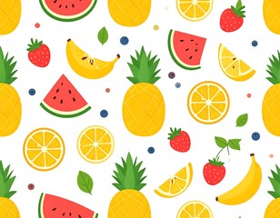 Colorful fruit pattern