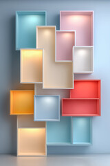 Fototapeta premium シンプルで洗練されたコピースペースのある抽象背景