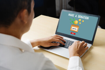 Online donation platform offer modish money sending system for people to transfer on the internet