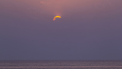Sunset timelapse in Dubai. Gulf, United Arab Emiratis.