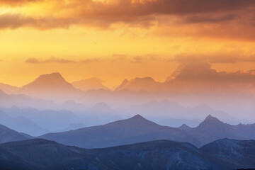Mountains silhouette